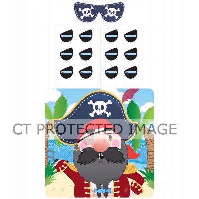 14pc Stick The Eye Patch On The Pirate Game