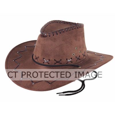 Adult Deluxe Brown Cowboy Hat
