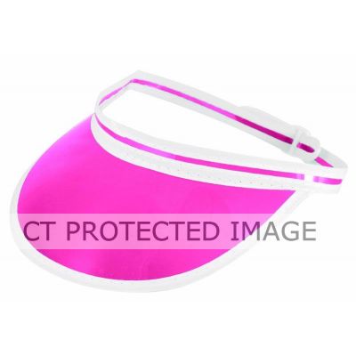 Adult Pink Poker Visor