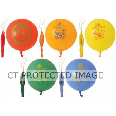  Printed Punch Balloons (pack quantity 5) 