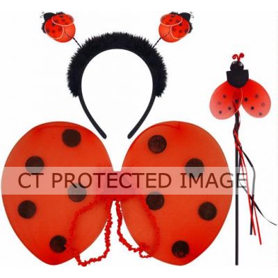 3pc Girl Ladybird Set