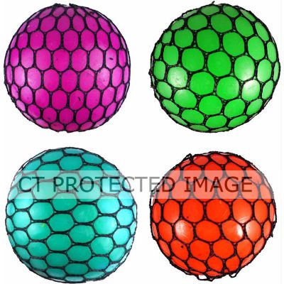 7cm 4assorted Mesh Squeeze Ball  12s