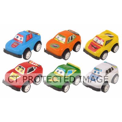 5cm 6assorted Pull Back Car  60s