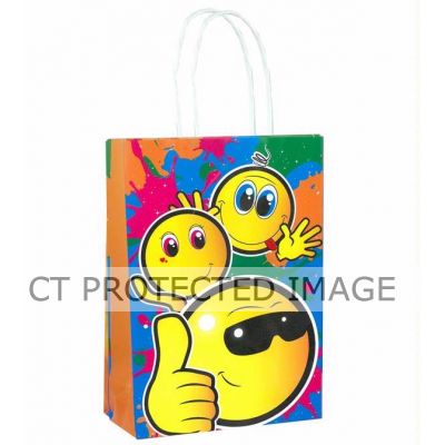 Smile Face Bag With Handles  24s