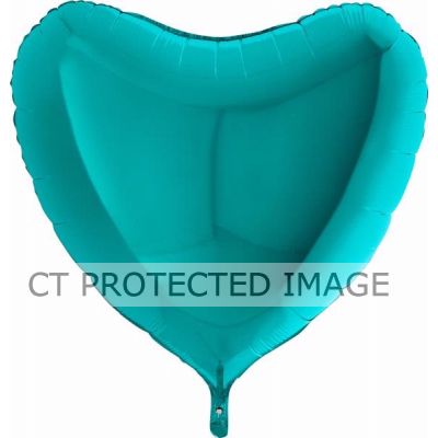 36 Inch Tiffany Heart Foil Balloon