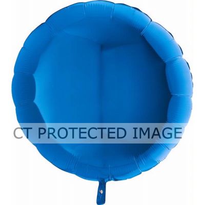 36 Inch Blue Round Foil Balloon