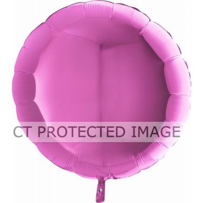 36 Inch Fuchsia Round Foil Balloon