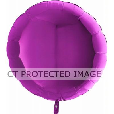 36 Inch Purple Round Foil Balloon