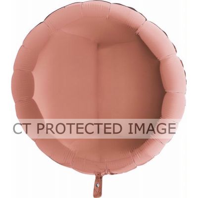 36 Inch Rose Gold Round Foil Balloon
