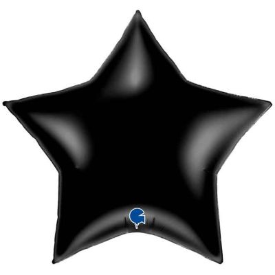 36 Inch Black Star Foil Balloon