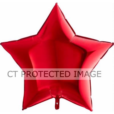 36 Inch Red Star Foil Balloon