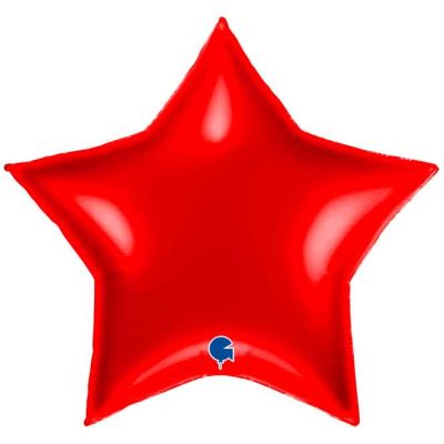 36 Inch Red Star Foil Balloon