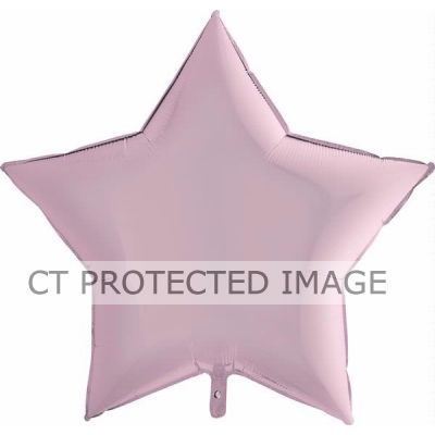36 Inch Pastel Pink Star Foil Balloon