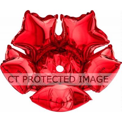 14 Inch Red Foil Deco-star