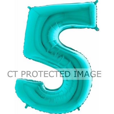 40 Inch Tiffany Number 5 Foil Balloon