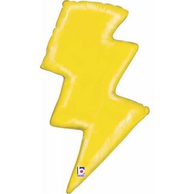 36 Inch Lightning Bolt Foil Balloon