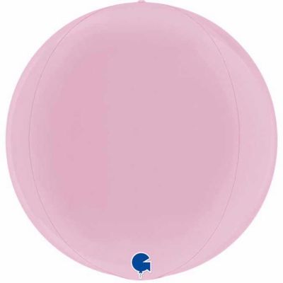 15 Inch Pastel Pink Metallic Globe