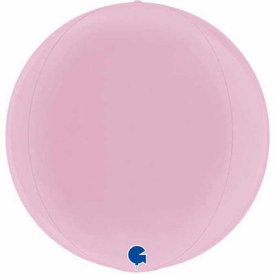 15 Inch Pastel Pink Metallic Globe