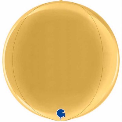 15 Inch Gold Metallic Globe
