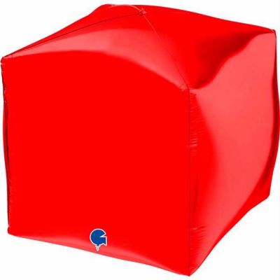15 Inch Red 4d Square Foil Balloon