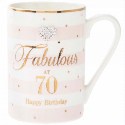 Mad Dots 70th Birthday Mug