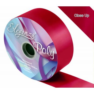 2 Inch Poly Ribbon Radiant Claret (31)