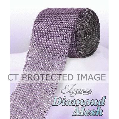 12cmx9m Lavendar Diamond Mesh