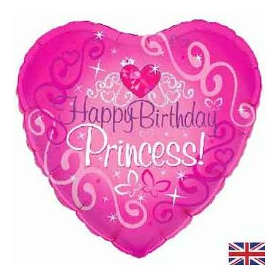 18 Inch Happy Birthday Princess Foil