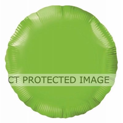 18 Inch Lime Green Round Foil Balloon