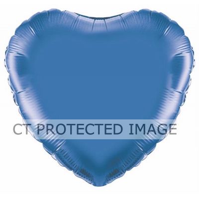 18 Inch Blue Heart Foil Balloon