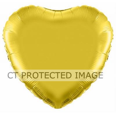18 Inch Gold Heart Foil Balloon