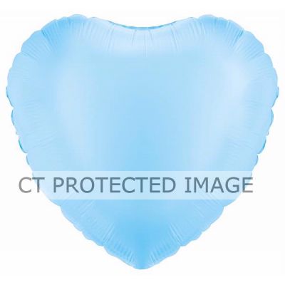 18 Inch Lt. Blue Heart Foil Balloon