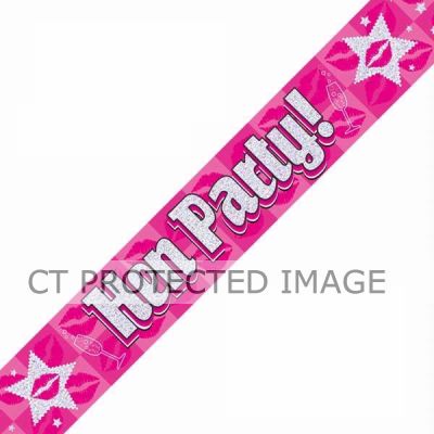 9ft Hen Party Holographic Banner
