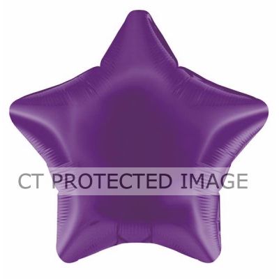 19 Inch Purple Star Foil Balloon