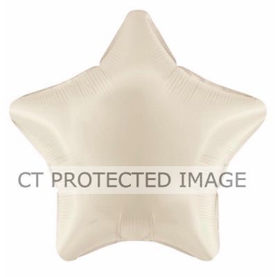 19 Inch Ivory Star Foil Balloon