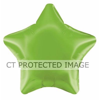 19 Inch Lime Green Star Foil Balloon