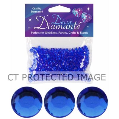 6mm Sapphire Blue Diamante Diamonds