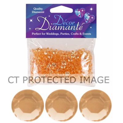 6mm Gold Diamante Diamonds