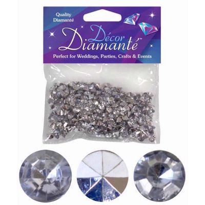 6mm Silver Diamante Diamonds