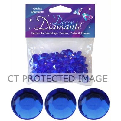 12mm Sapphire Blue Diamante Diamonds