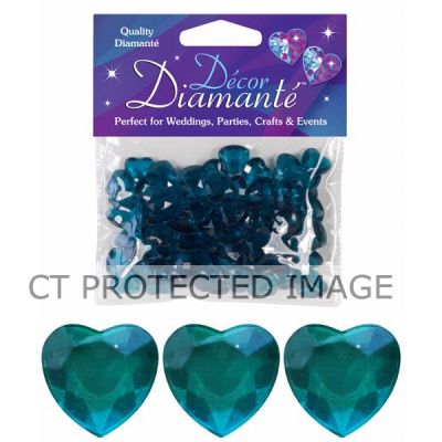 12mm Jade Diamante Hearts