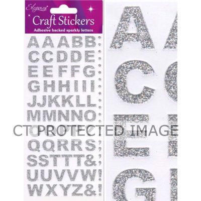 Bold Silver Alphabet Set