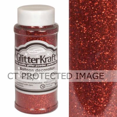 100g Red Kraft Fine Glitter