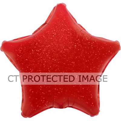 Red Holographic Star 19 Inch Foil