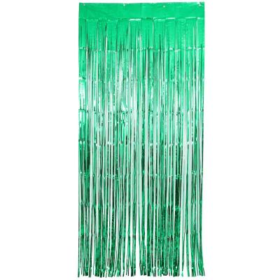 Metallic Green Foil Door Curtain