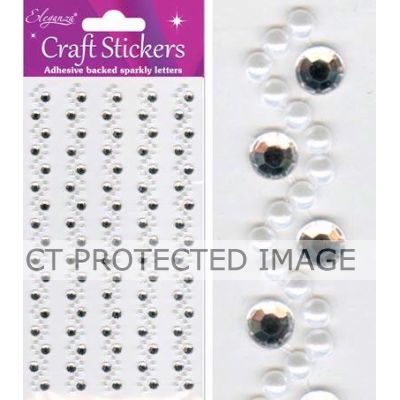  Pearl/diamante Wave Strips (pack quantity 5) 
