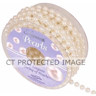 8mm Pearl Ivory Bead String