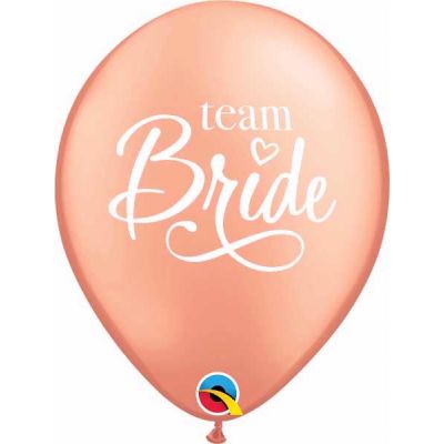  11 Inch Rose Gold Team Bride Qualatex (pack quantity 25) 