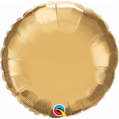18 Inch Chrome Gold Round Foil Balloon