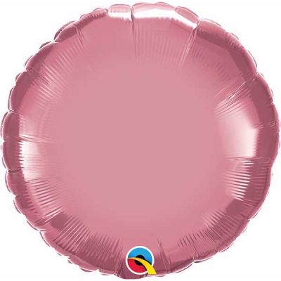 18 Inch Chrome Mauve Round Foil Balloon